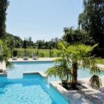 A quiet pool awaits you on this yoga retreat in France with The Travel Yogi.
