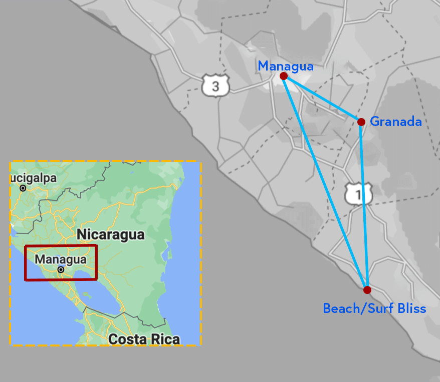 Nicaragua Map 