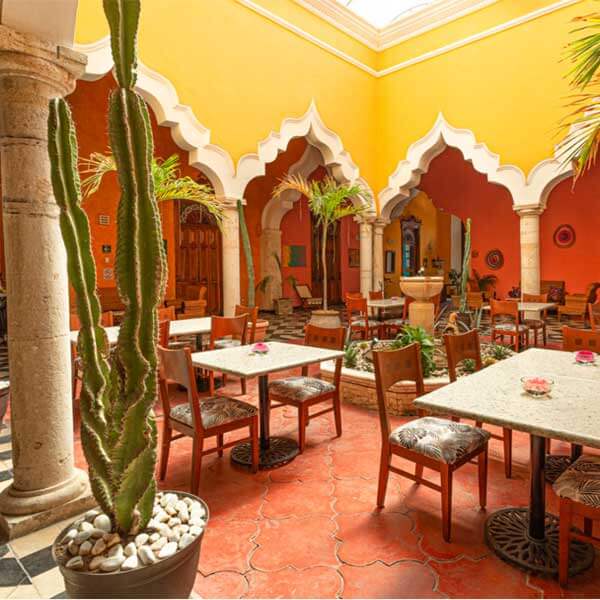 gorgeous Moroccan style breakfast room in Mexico