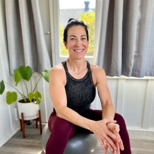 YogaWorks fitness teacher Tracy Bauer with The Travel Yogi