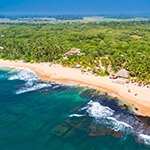 Aerial. Tangalle beach. Sri Lanka.