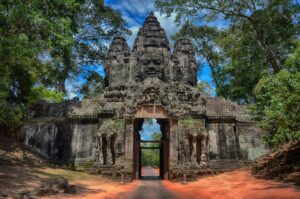 Angkor Thom East Gate in Siem Reap, Cambodia by Paul Szewczyk via Unsplash.