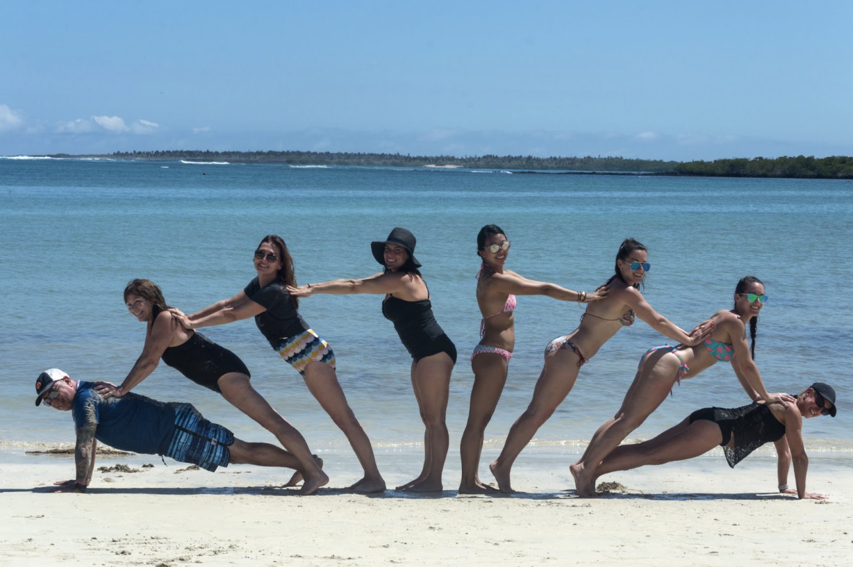 Adventure yogis at the beach via Dropbox