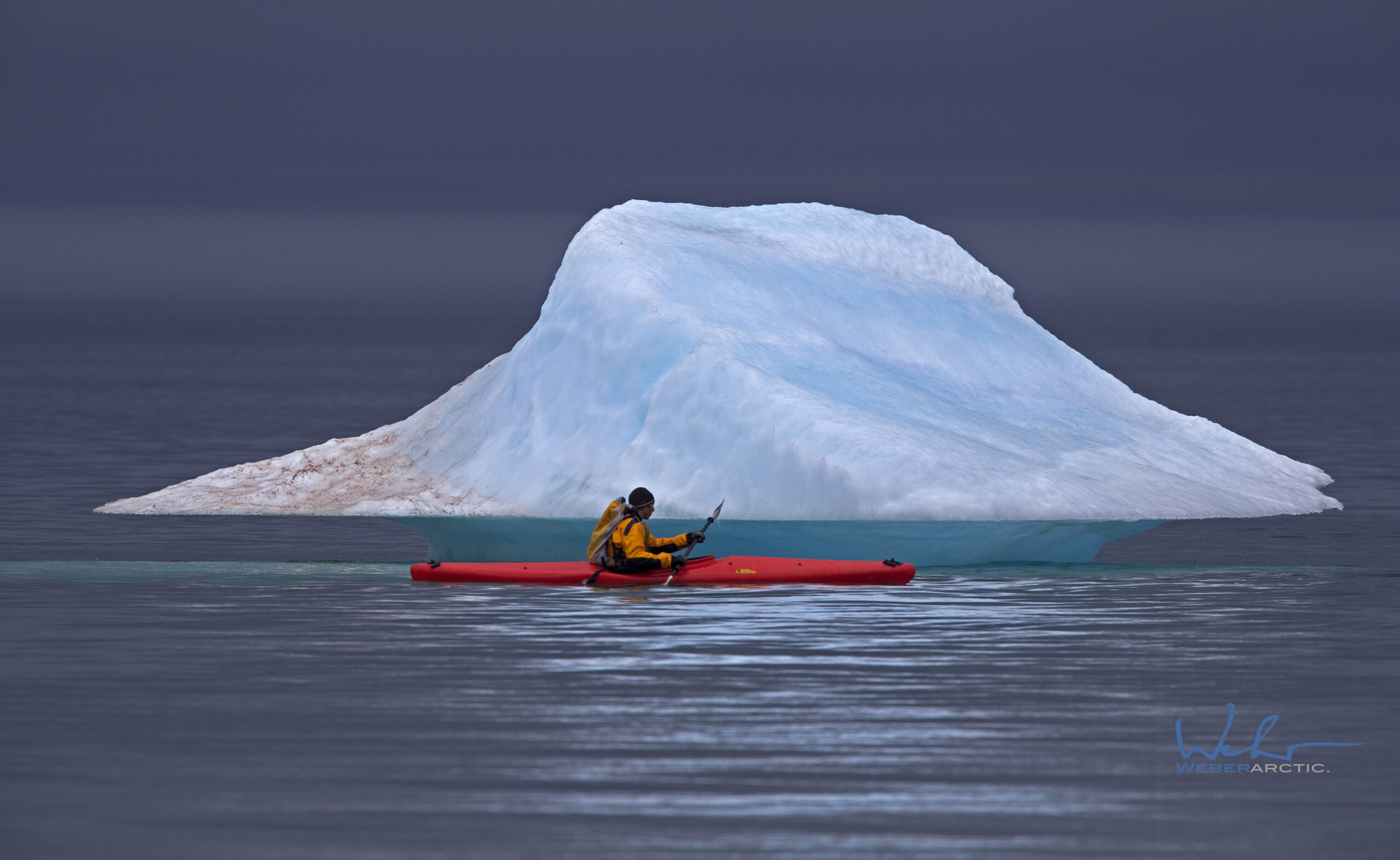 Sea kayaking on the Arctic ocean via Dropbox.