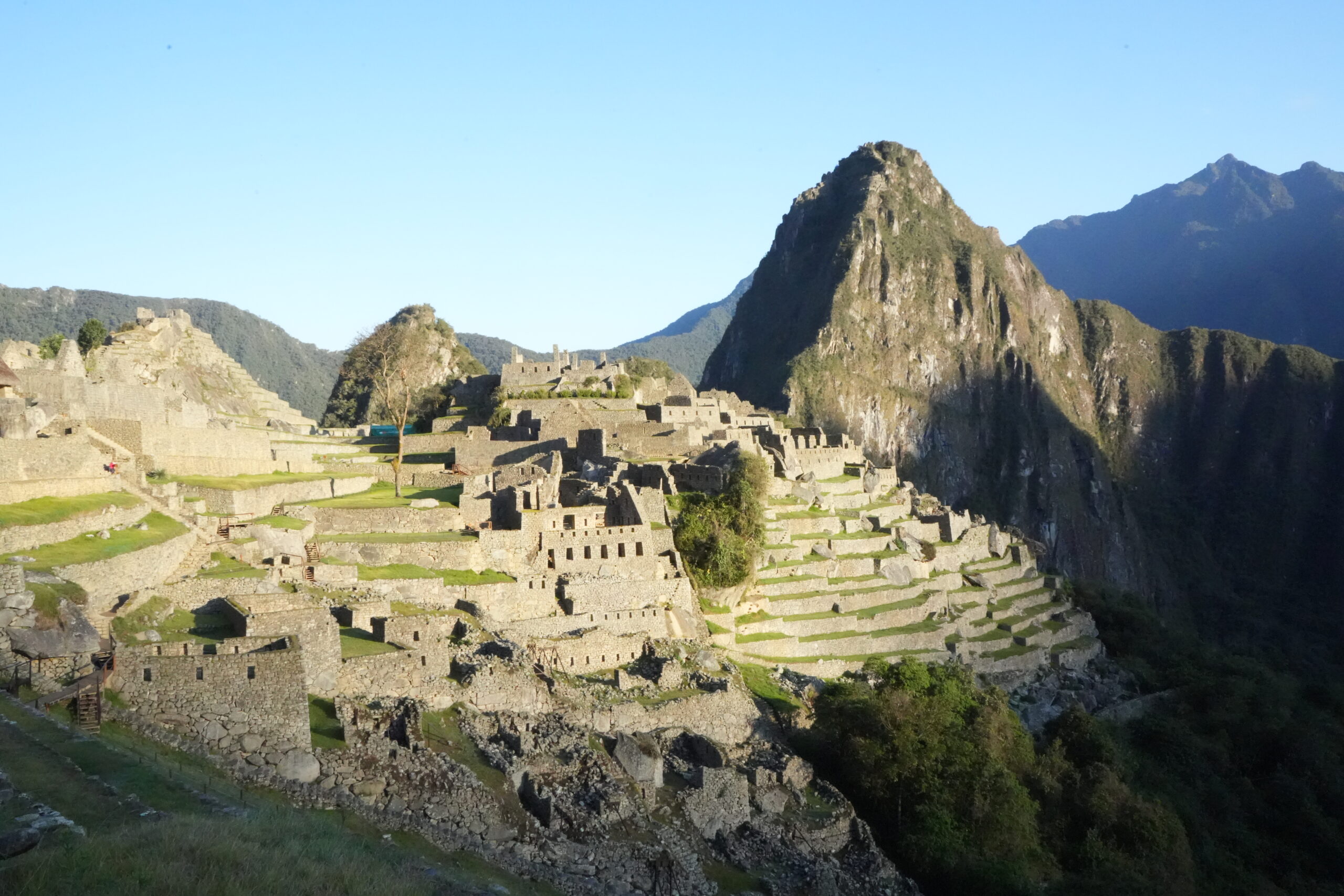 Machu Picchu at sunrise via Dropbox.