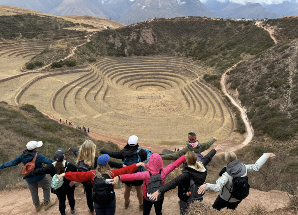 Condor Group Picture at the Argicultural Station of Moray in Peru via Dropbox.