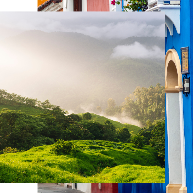 Local Colombian mountains and Cartagena Colombia yoga retreat
