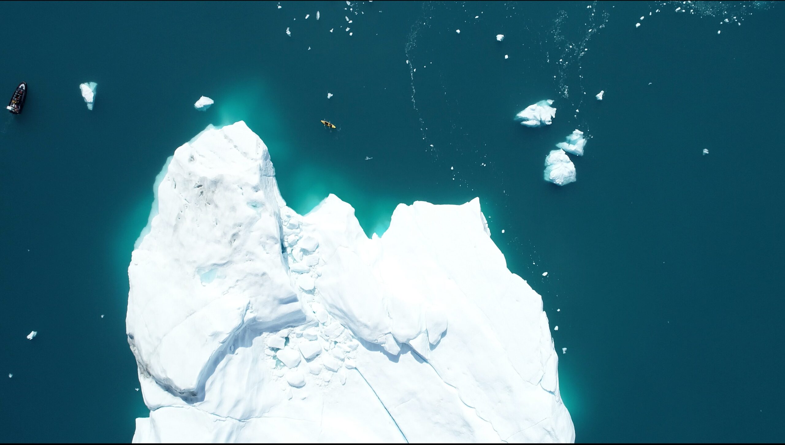 Iceberg shot from above via Dropbox.