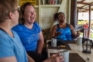 Meal conversation in Panama via Dropbox.