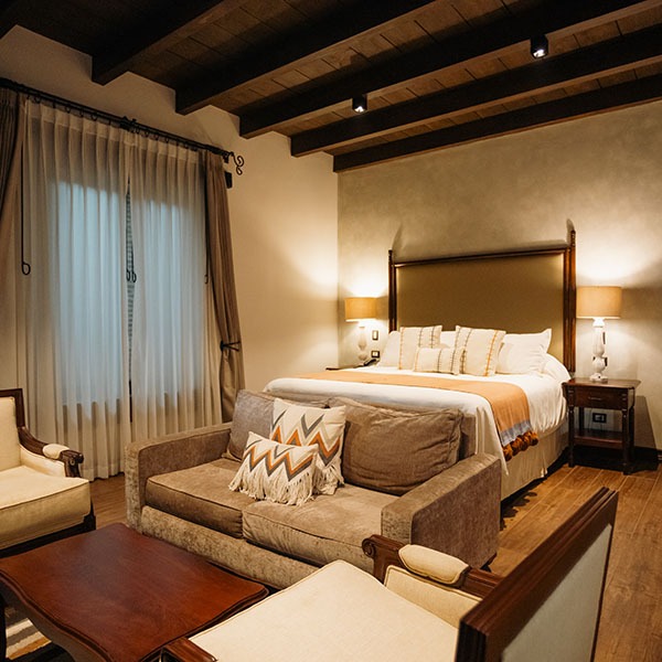Colonial room in Antigua yoga retreat Guatemala The Travel Yogi