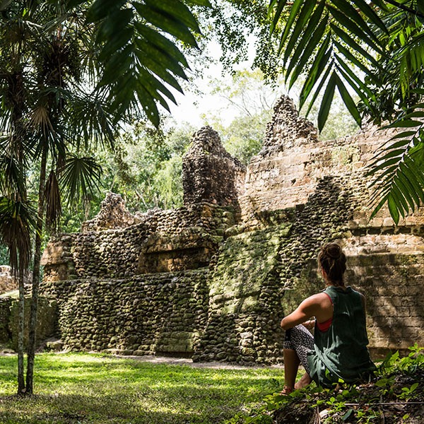 Uaxactun ruins yoga retreat Guatemala The Travel Yogi